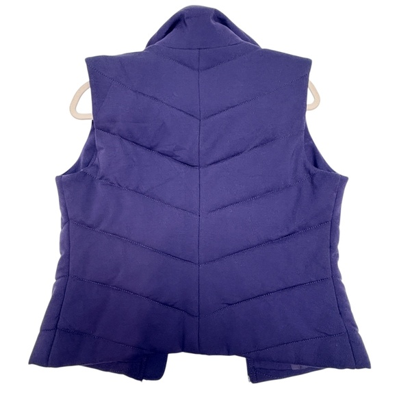 vest outdoor COLDWATER CREEK XS/S purple rayon knit blend zipz - Picture 4 of 11